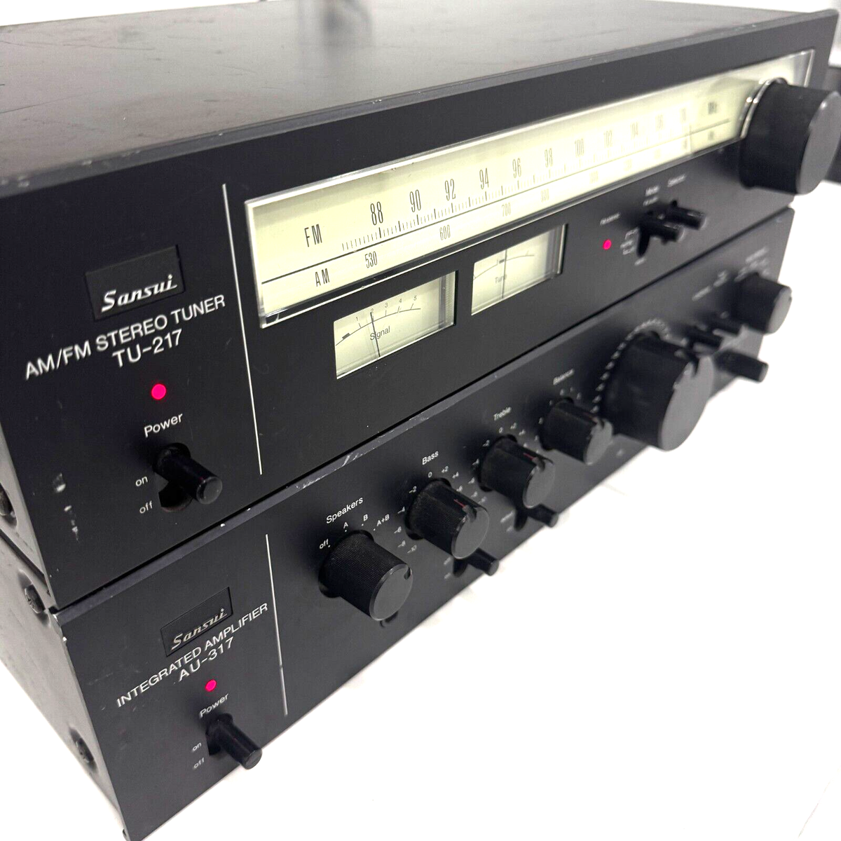 Sansui AU-317, TU-217 Premium Vintage Stereo Amplifier Tuner