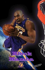 LA Lakers Lithograph print of Kobe Bryant "Black Mamba"  11 x 17