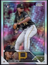 Topps Bunt Chrome 2023 Luis Ortiz Rookie Refractor Digital Card