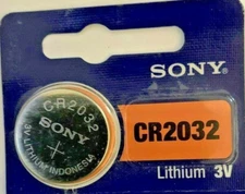 1 X NEW SONY/MURATA CR2032 DL2032 ECR2032 Lithium 3V Watch Battery USA Seller
