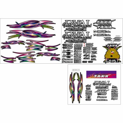 1/10　ラジコン　ステッカー Vinyl graphic sticker for 1/10 RC 2020 GARAGE DUAL chaser Fujita
