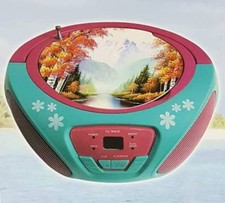 Stereo Portatile Lettore Cd Boombox Radio Am Fm Con Altoparlanti cir