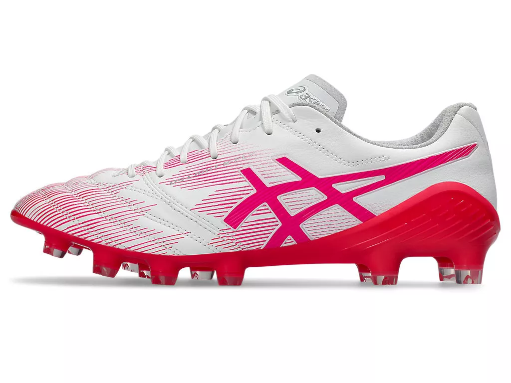 ASICS Soccer Cleats Shoes DS LIGHT X-FLY 5 LIMITED 1101A068 100 White/Pink Glo ASICS Soccer Cleats Shoes DS LIGHT X-FLY 5 LIMITED 1101A068 100 White/Pink Glo