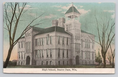 #ad #ad High School Beaver Dam Wisconsin Postcard $8.00