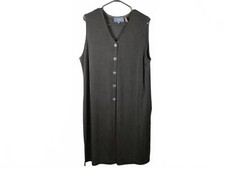 Vintage Michel Antoni Tricot Womens Size 1X Black Sleeveless Dress - Canada