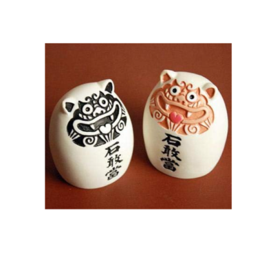 石敢當 Shisa Okinawa Okinawa Souvenir Mini Egg Stone Decapitation