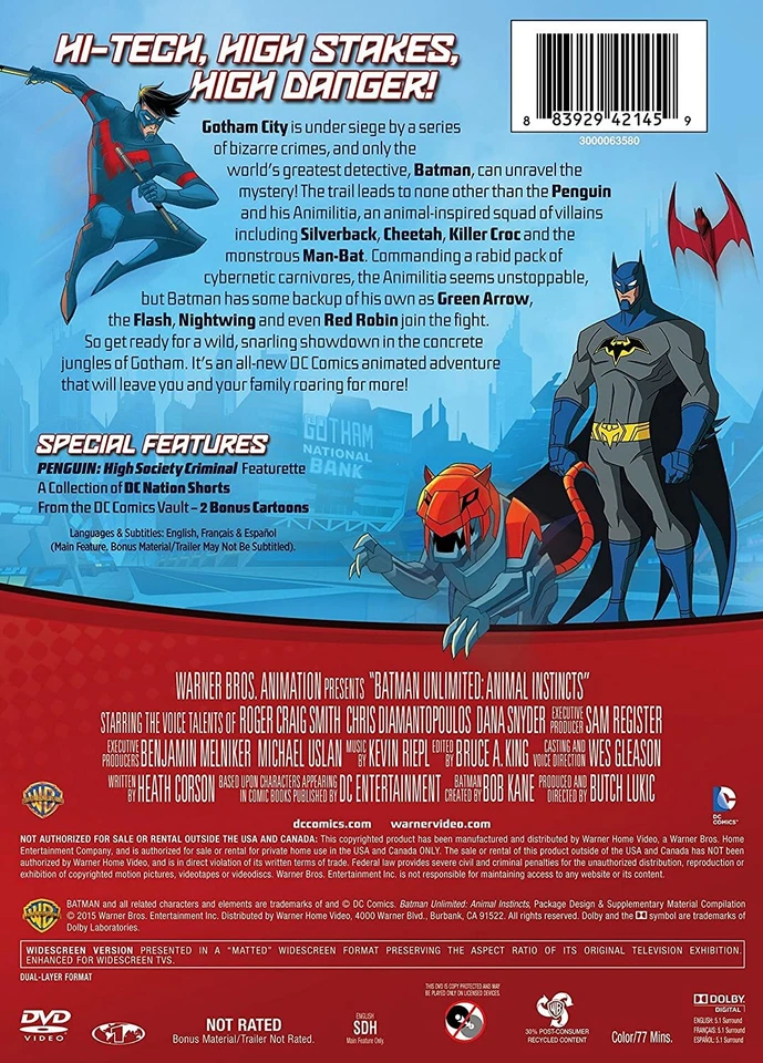 Batman Unlimited: Animal Instincts (DVD) - Image 2 of 2