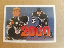 1990 Upper Deck French Wayne Gretzky 2,000 Points #545 card