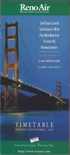Reno Air system timetable 10/1/96 [0123] Buy 4+ save 25%
