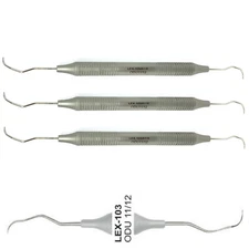 3x Periodontal Explorers #ODU 11/12, Hollow Handle, Quality Dental Instruments.