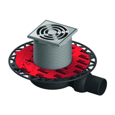 TECE drainpoint S 110 Ablaufset superflach Seal System Universalflansch 3601100