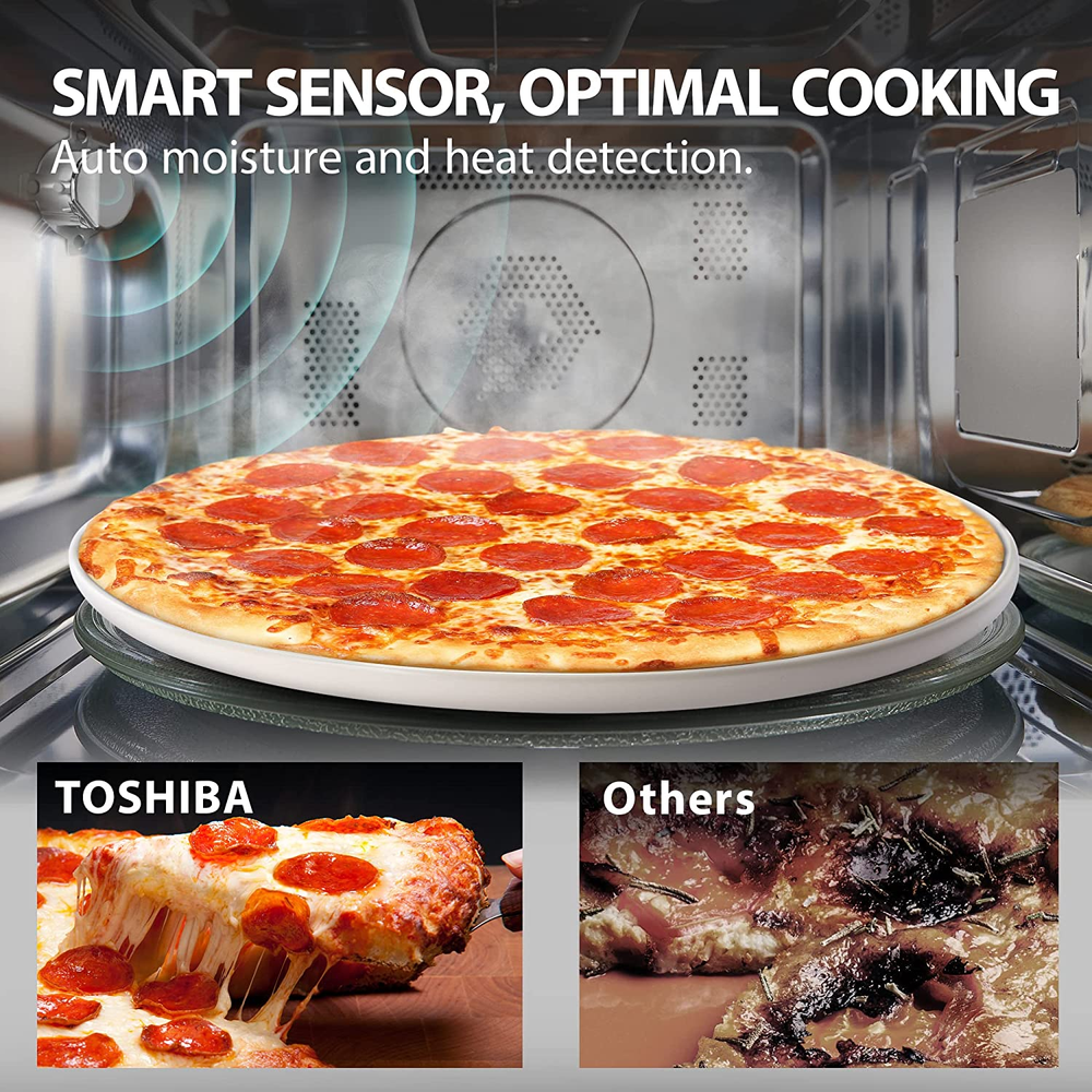 4-in-1 Smart Air Fryer Microwave Combo with Convection & Sensor Cooking