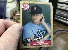 1987 Topps Baseball JOHN McNAMARA FROM VENDING # 368