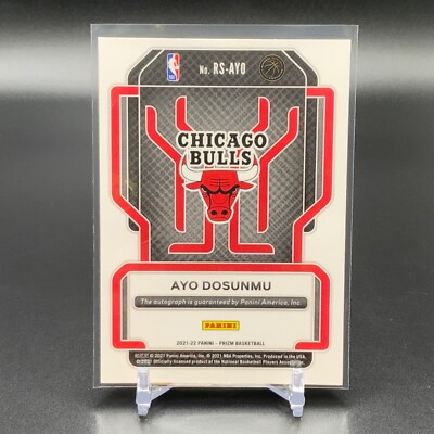 2021-22 Panini Prizm Rookie Signatures Ayo Dosunmu Auto RC GRC330