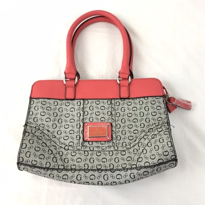 coral guess purse