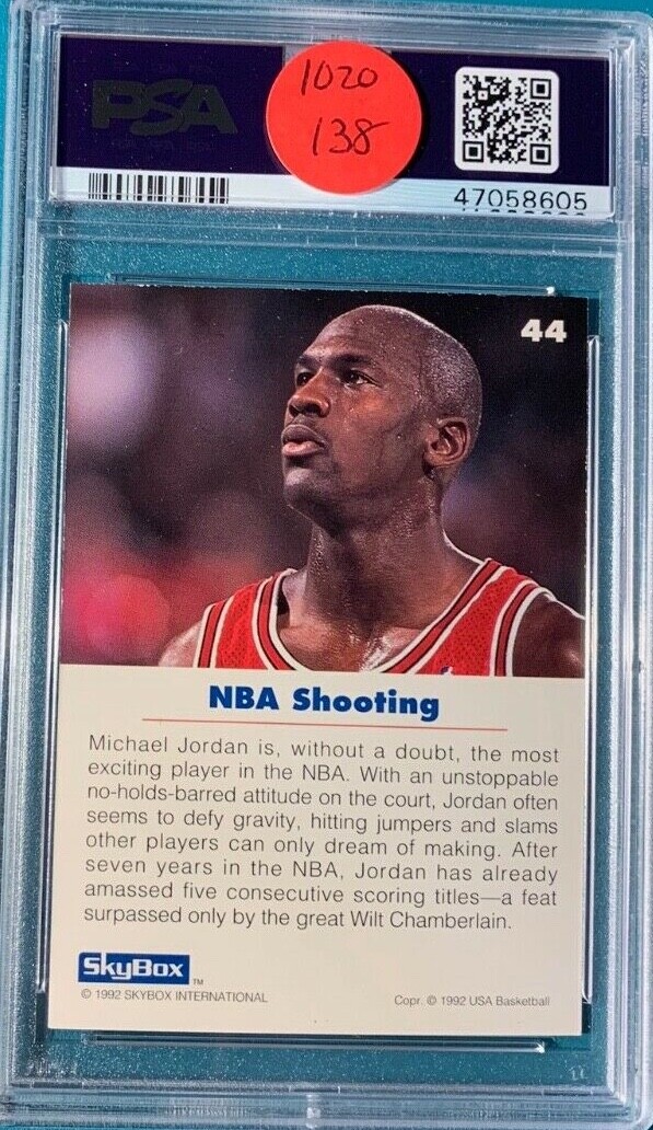 1992 Skybox USA Basketball #44 Michael Jordan PSA 8 | eBay