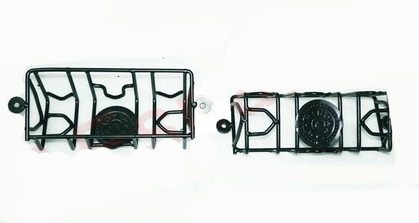 Vorderer Blinker Schutzgitter Set Stahl Schwarz FüR Mahindra Thar Jeeps-image