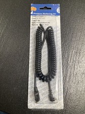 Peachtree Marketing Coiled PC-AC Flash CORD 6  10-5022 Black Camera New 