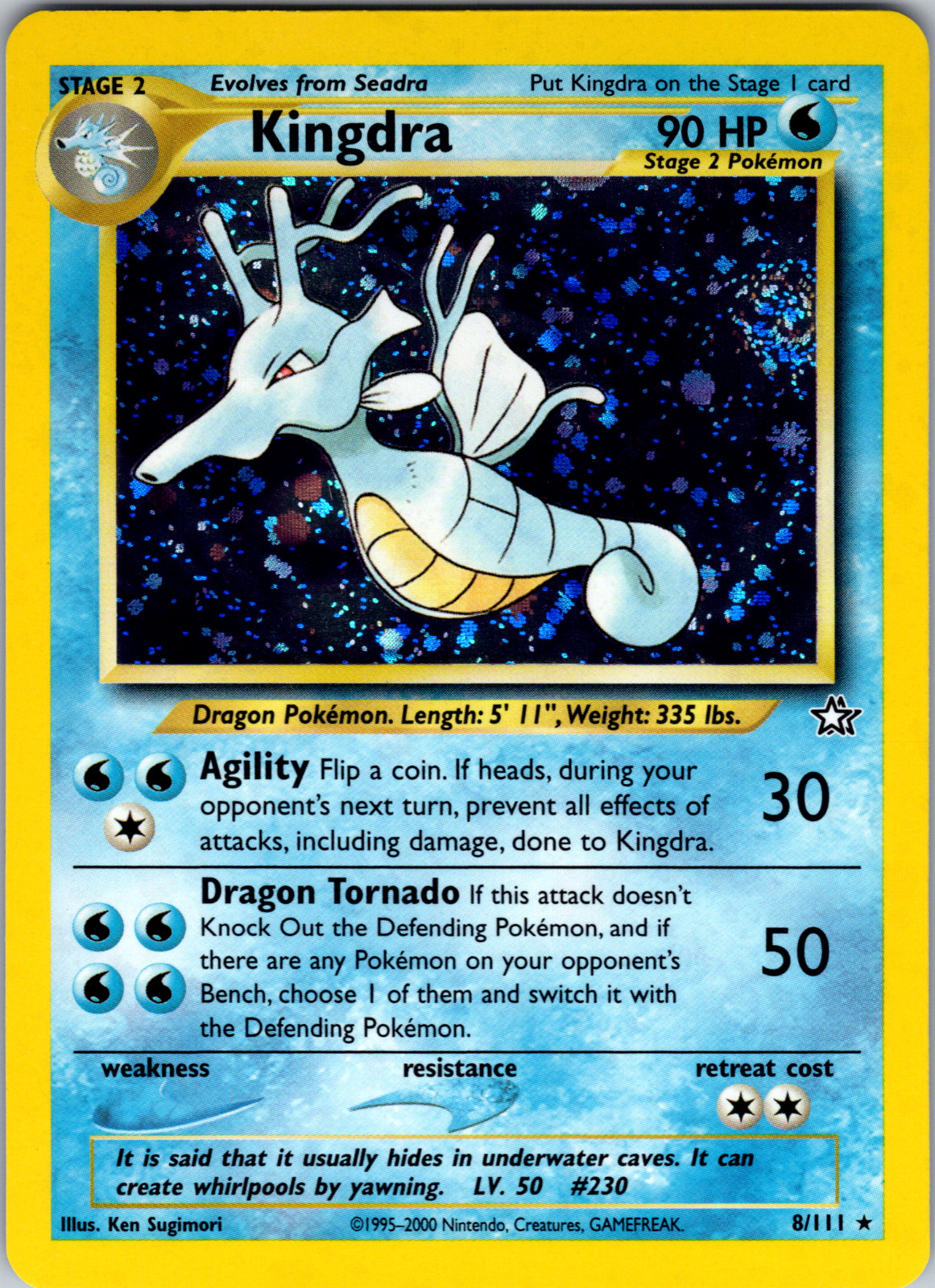 Kingdra 8/111 N1: Neo Genesis Holo Rare - NM