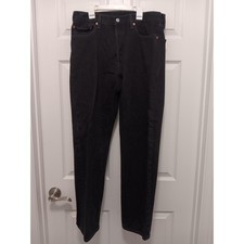 Vtg 90s Levis 501 Black Jeans Mens 34x32 Straight Button Fly 00501-0660 USA Made