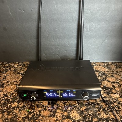 Phenyx Pro PTU-52 Dual Channel Wireless Microphone System 200FT Range Grade A 