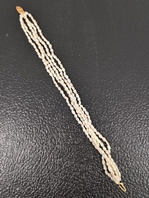 5 Strang Süßwasserperlen mit 14k Verschluss 8'' Armband von JCM Jacmel Mauritius