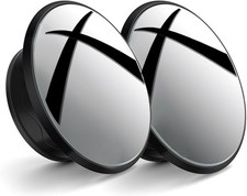 2 Round Blind Spot Mirror For Car Suv And Truck Side Mirrors W Color Black