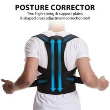 Posture Corrector Support Magnetic Back Shoulder Brace Belt Band For Men Women