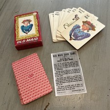 Vtg 1950s Whitman Old Maid Circus Card Game 99 Complete Missing Instructions