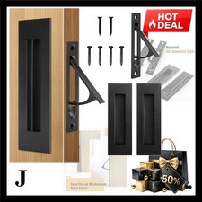 Pocket Door Hardware Set 2 Recessed Flush Finger Pulls 1 Edge Pull, Made ...