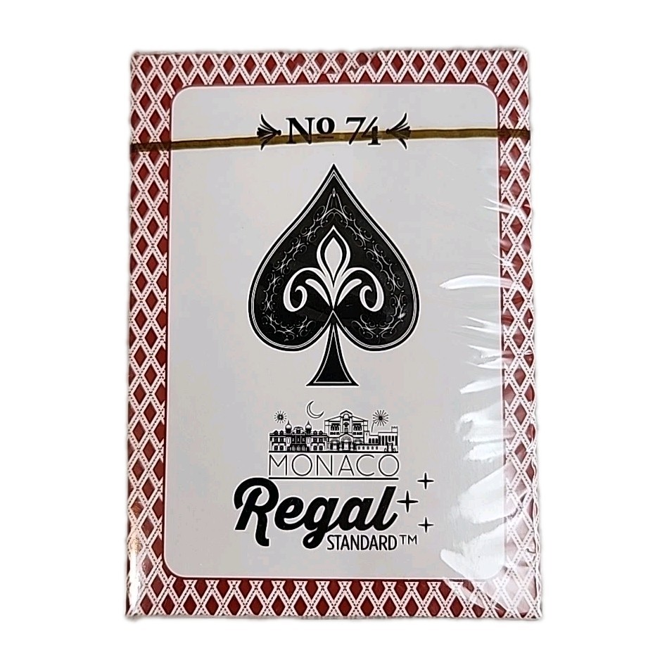 Regal Games Monaco Royal Casino Standard Playing Cards #74 Sku #0211 Red Deck