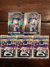 Daniel Jones 5 Card LOT! Prizm Refractor / Season Ticket - New York Giants