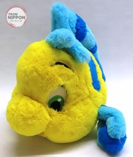 Flounder Fluffy Plushy stuffed toy "The Little Mermaid" Tokyo Disney Resort...