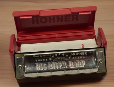 Hohner Big River Harp MS-Series Harmonica Key of C w/ Case   Made in Germany