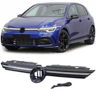 Sport radiator grille black gloss chrome strip illuminated for VW Golf 8 from 2019