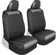 Black Cloth Car Seat Covers For Front Seats Premium Automotive Bucket Seat Cov