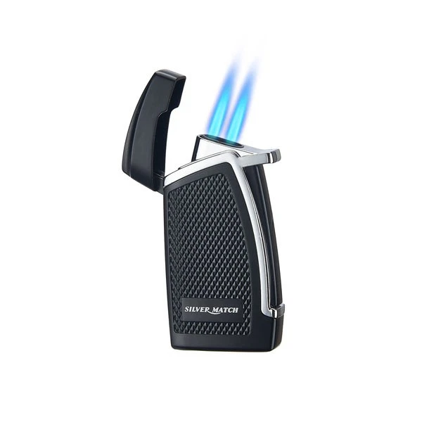 Silver Match Feuerzeug mit Double Jet-Flamme, Farbe nicht wählbar - Bild 3 von 4