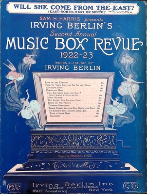 Will She Come From The East Sheet Music Box Revue 1922 1923 Second Annual Berlin