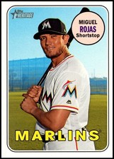 2018 Topps Heritage High Number #699 Miguel Rojas Miami  ID:68282