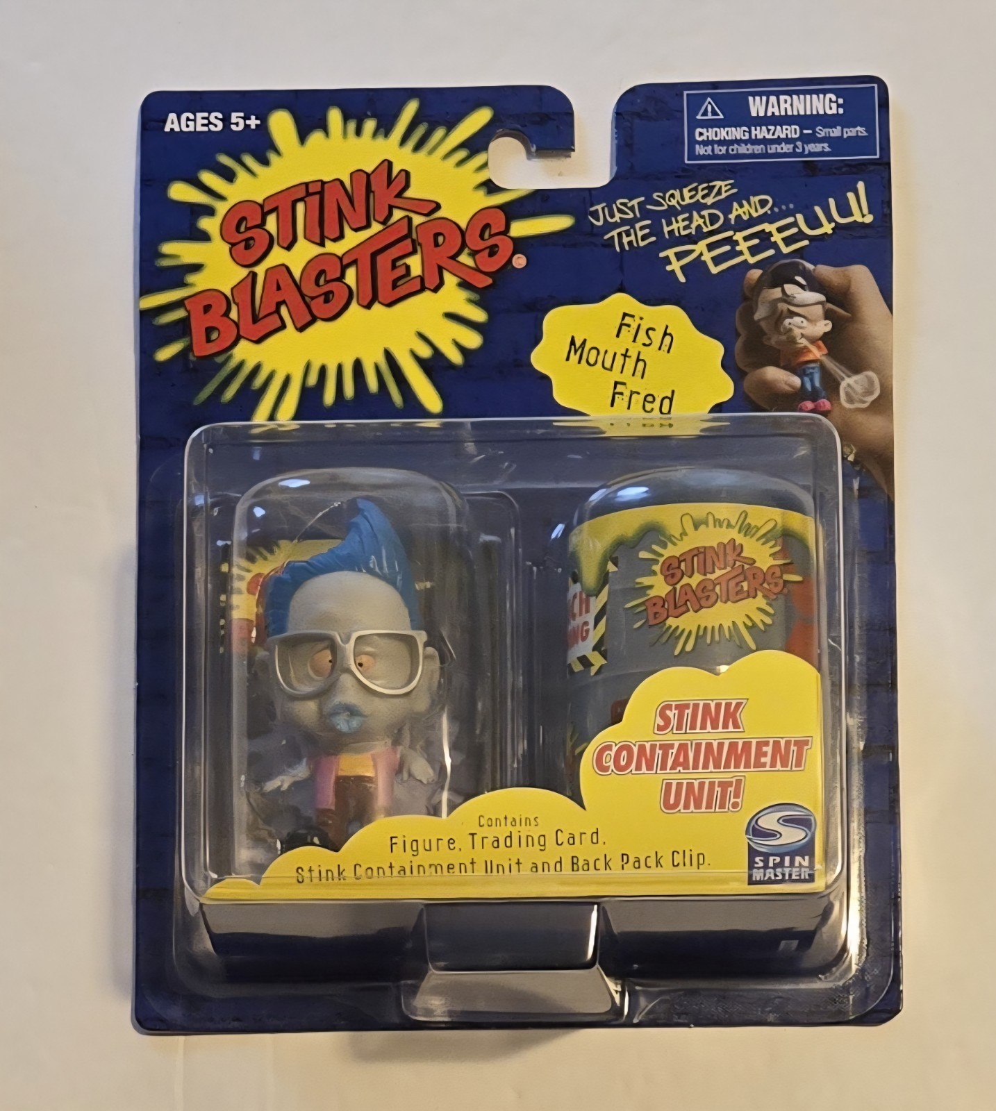 RARE! 2002 Stink Blasters Character, Fish Mouth Fred Series One Trading Card NEW