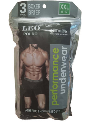 LEO Poldo Performance Underwear,  Men Underwear,  XXL (38-40)