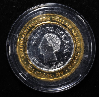 Caesars Palace Las Vegas Casino Gaming Token .999 Fine Silver Strike