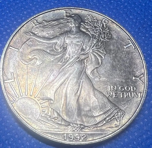 Better Date 1992 American Silver Eagle 1 Troy Oz .999 Fine Silver #92