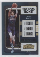 2021-22 Panini Contenders 1st Round Ticket 142/149 LaMelo Ball #6 1aj