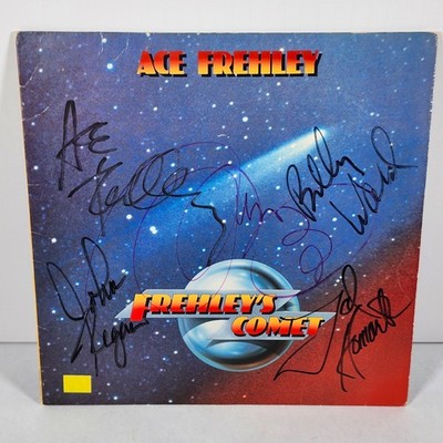 Frehley's Comet Signed By Ace Frehley and Band Members Vinyl LP Album Megaforce