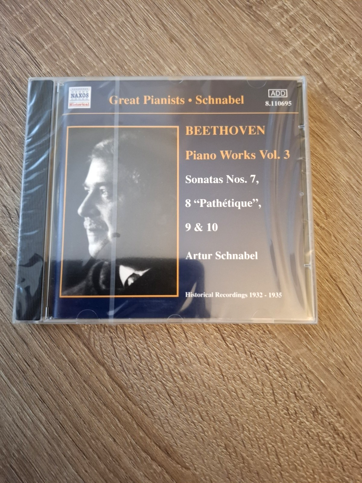 Artur Schnabel: Piano Works Vol. 3 Beethoven Sonata Nos. 7-10 CD: New