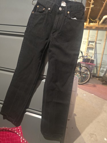 Levis 512 Jeans Damen Gr. 7 Schwarz Slim Fit Gerades Bein Baumwolle Denim Vintage - Bild 6 von 6