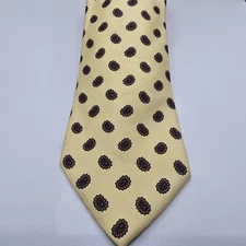 Strawbridge Clothier Men's Silk Tie Yellow