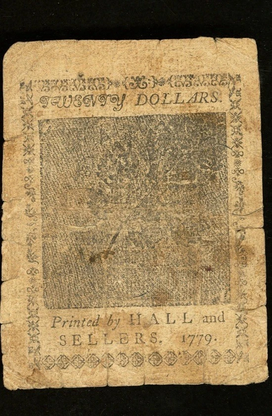 1779 American Revolution $20 Colonial Continental Banknote Currency CC-92 PMG 20 - Image 4 of 4