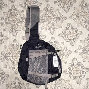 L.L.Bean Stowaway Sling Pack Navy/Gray Lightweight